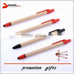 Good Quality Wooden Pens With Stylus Touch Pen Cheap Paper Pen thumbnail-1