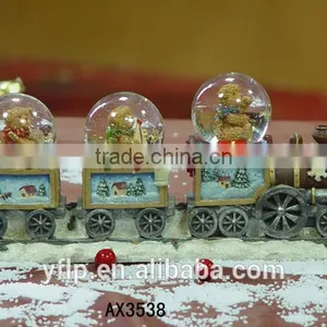 Crystal Ball With Train for Christmas Decoration thumbnail-1
