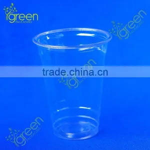 24OZ PP Disposable Plastic Juice Cup With Lid ,custom Shape Plastic Cup, Plastic Drink Cup thumbnail-2