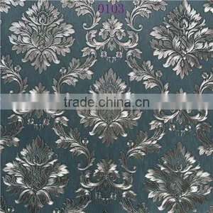 2016 Wholesale Popular Deep Embossed PVC Wallpapers Wallcovering thumbnail-4