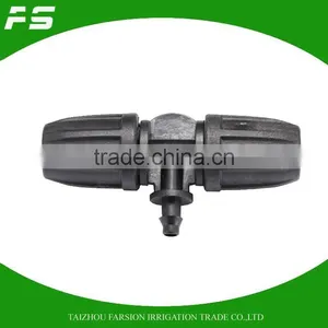 Lock Type Single Reducer Tee Connector Adapter For DN8/11 Irrigation Tube thumbnail-4