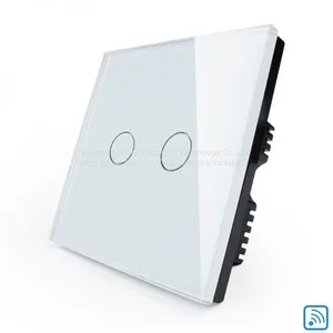 UK RF 433.92MHz315MHz 2gang Touch Switch With Remote Controller thumbnail-2