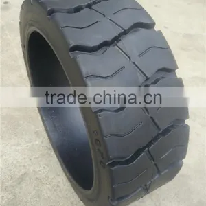 Forklift Wheels 12 Inch Smooth Tread Press-on Solid Tire 12x4 1/2x8 thumbnail-4