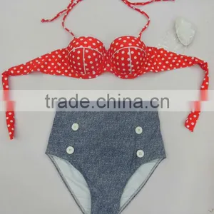 High Waisted Denim Shorts thumbnail-1