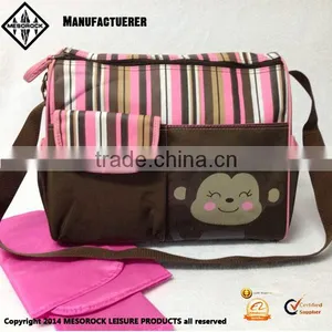 Fashion Design Wholesale Multifunctional Cotton Custom Mommy Diaper Bag thumbnail-5