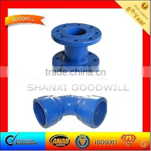 Blue Coating Flanged Socket Ductile Iron Pipe Fittings thumbnail-1