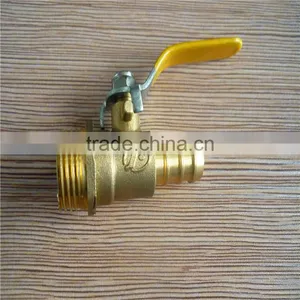 NPT Thread Lever Handle Male Forged Brass Ball Valve thumbnail-1