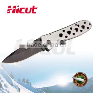 Black Coating Blade Linelock Pocket Folding Knife With Aluminum Handle thumbnail-1