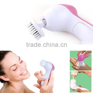 5 in 1 Facial Machine Electric Facial Brush Face Cleansing Brush Body Skin Care Massager thumbnail-1