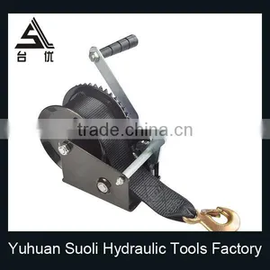 3000LBS Small Powder Coated Black Manual Boat Hand Brake Winch thumbnail-4