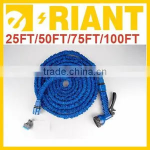 2014 Top Quality Fabric Flat Garden Flexible Water Hose With Hand Sprayer thumbnail-1