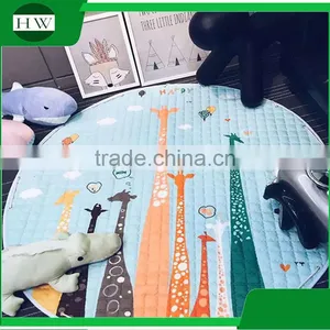 Promotional Gift Portable Baby Kids Children Cotton Gym Play Mat Soft Cotton Toys Storage Bag thumbnail-2