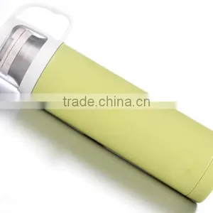 HOT SALE!!!!double Wall Stainless Steel Vacuum Flask With Glass Lid Cup thumbnail-4