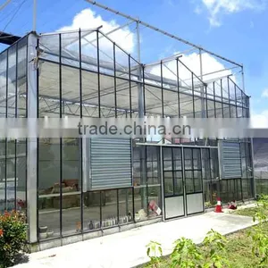 Steel Structure of Glass Ecological Greenhouse thumbnail-1