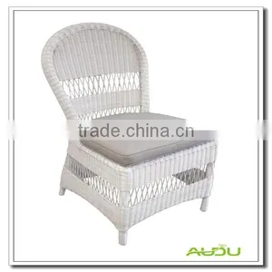 Audu White Wicker Europe Chair thumbnail-1