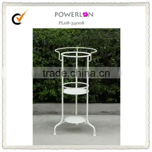 Standing Wrought Iron White Wash Basin Rack thumbnail-1