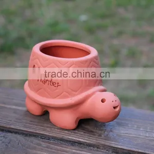Attractive Garden Decor Tortoise Shape Ceramic Animal Planters thumbnail-1