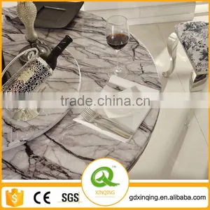 TH381 Home Furniture Oval Marble Top Dining Table Designs thumbnail-2