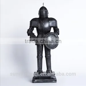 Wholesale Vintage Metal Knight Statue Bar Decor thumbnail-1