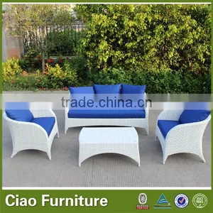 Outdoor Furniture White Import Rattan Module Sofa thumbnail-1