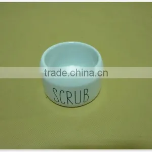 2014 Cheap Custom Exquisite White Embossed Handmade Ceramic Bowl thumbnail-2