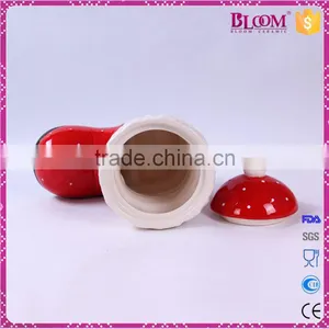 Unique Shoe Shaped Ceramic Christmas Gift Seal for Cookie Jar thumbnail-5