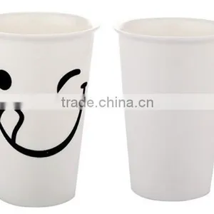 White Porcelain Sublimation Smile Cup for Drinking Coffee thumbnail-1