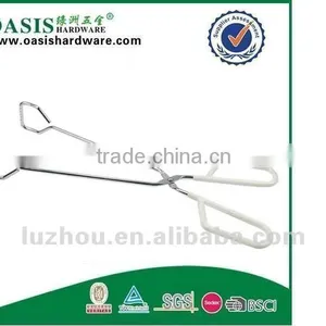 Food Tong Iron With Powder Coating Plastic Coating Handle thumbnail-1