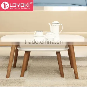 2016 New Modern Sofa Table Wholesale Mdf Wood Sofa Side Table With Wood Leg Two Size a Set Wood Coffee Table thumbnail-1