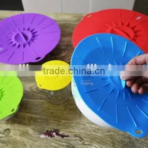 2016 New Universal Silicone Suction Lid Bowl Pan Cooking Pot Lid Silicon Lids Microwave Food Cover Bowl Silicone Lids thumbnail-2