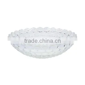 New Clear Glass Fruit Bowl Salad Candy Plates Round BHL-P4 thumbnail-1