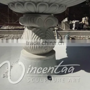 Antique Style Garden Decor Large Size White Marble 3 Tiers Water Fountain for Hot Sale thumbnail-6