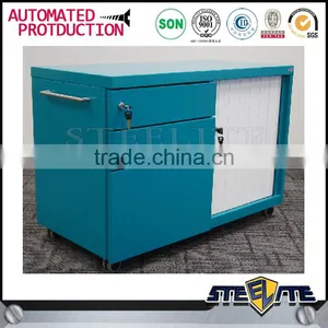 Moder Office Mobile Furniture Metal Steel Tambour Caddies Filing Cabinet thumbnail-2