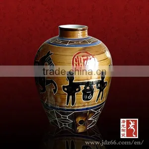 Old Japanese Style Round Clay Storage Pots for Sale thumbnail-1