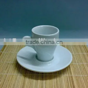 Custom Ceramic Espresso Mug With Saucer thumbnail-1