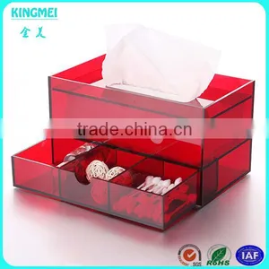 Acrylic Rectangle Cube Napkin Display Tissue Paper Box, Acrylic Napkin Display Holder thumbnail-6