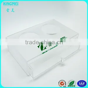 High Clear Acrylic Drawer Box With Printing Logo of Hotel Toiletries Organizer thumbnail-1