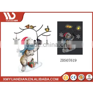 Wholesale Craft Supplies String Led Resin Christmas Ornaments Wholesale String Light With Snowflake Pole thumbnail-1