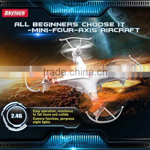 Skytech M62R 2.4G 4CH Flashing Night Light Remote Control RC Quadcopter With Camera thumbnail-5