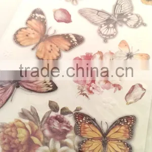 Light Brown Color Butterfly Glitter Sticker, Popular Design Decorative Shinny Glitter Sticker thumbnail-4