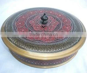 Wooden Dryfruit Tray With Wood Paints thumbnail-1
