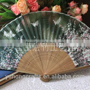 Japanese Bamboo Silk Fan Wholesale thumbnail-1