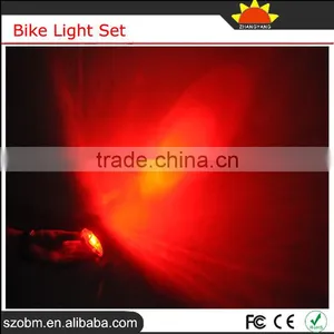 Bike Headlight LED Q5 150LM Super Bright Mini Flashlight Bailong 7 Mode Red Tail Lamp Bike Light Set thumbnail-6