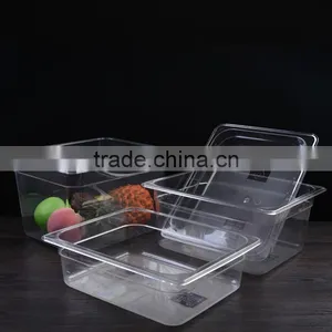 All Size 1/3 6.5-20cm Depth Plastic GN PAN / Food Serving Gastronorm Container for Cooking or Storage thumbnail-1