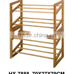 2015 Cheap Hot Selling Wooden Bamboo Shoe Racks thumbnail-3