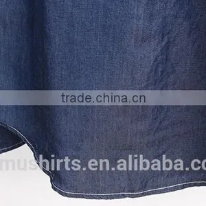 Cotton Denim Shirt With Hoody Hat thumbnail-5