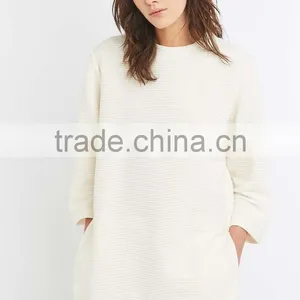 Best Selling Women 100% Polyester White Sweatshirt for Sale thumbnail-1