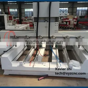 High Efficiency 6 or 8 Heads Cylinder Engraving Cnc Router Woodworking Machine thumbnail-2