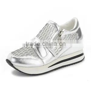 Brand Casual Women Height Increasing Shoes Sample, Leather Increase Height Hidden Insole Shoes, Height Increasing Sports Shoes thumbnail-1