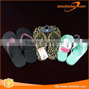 Stock Beach Swim PE Flip Flops Slippers For Women And Kids thumbnail-1